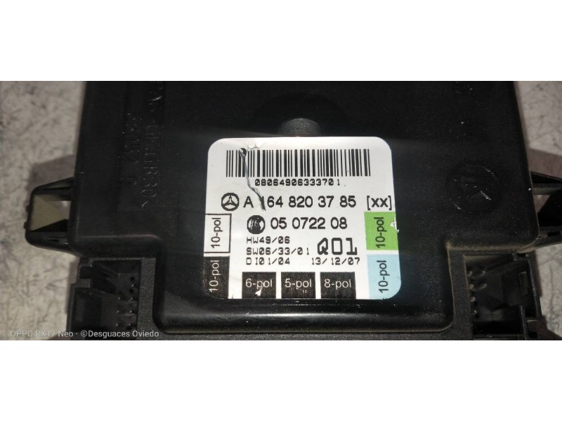 Recambio de modulo electronico para mercedes clase gl (x164) 320 cdi 4-matic (164.822) referencia OEM IAM A1648203785  