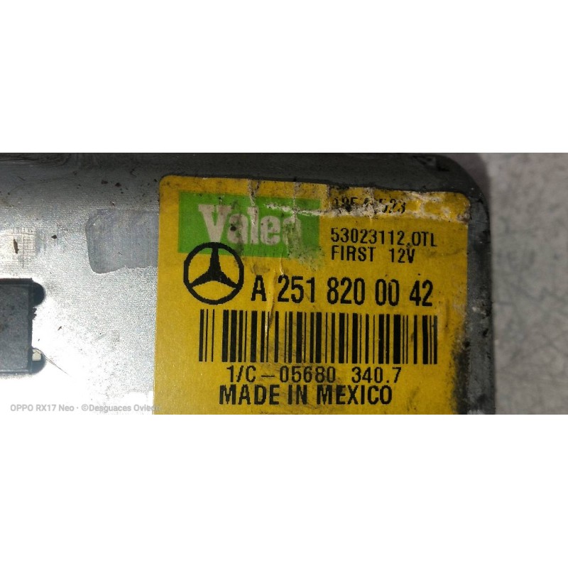 Recambio de motor limpia trasero para mercedes clase gl (x164) 320 cdi 4-matic (164.822) referencia OEM IAM A2518200042 53023112