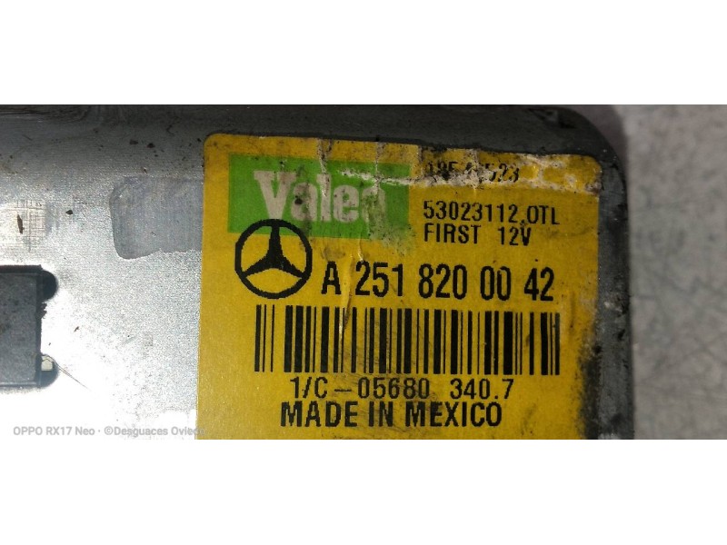 Recambio de motor limpia trasero para mercedes clase gl (x164) 320 cdi 4-matic (164.822) referencia OEM IAM A2518200042 53023112