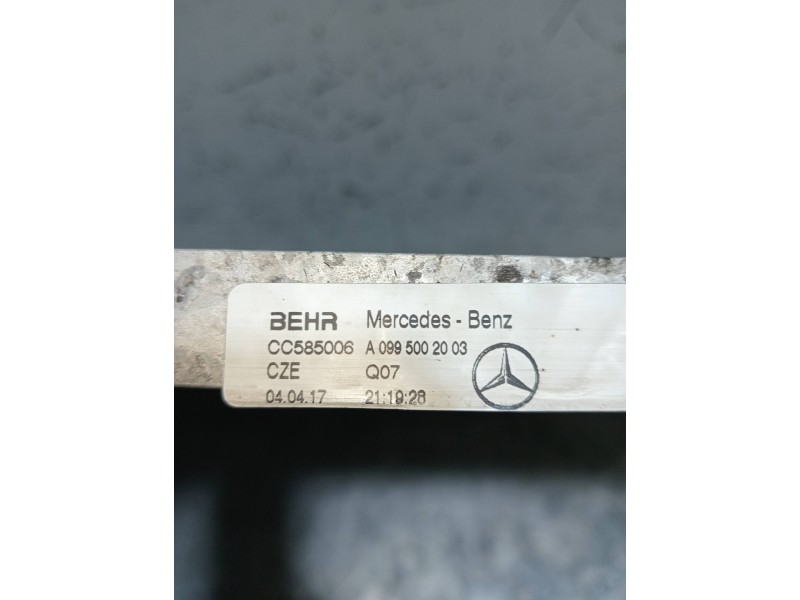 Recambio de radiador agua para mercedes clase c (w205) familiar c 220 t cdi bluetec (205.204) referencia OEM IAM A0995002003  