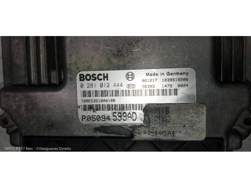 Recambio de centralita motor uce para jeep compass sport referencia OEM IAM 0281013444 P05094599AD 