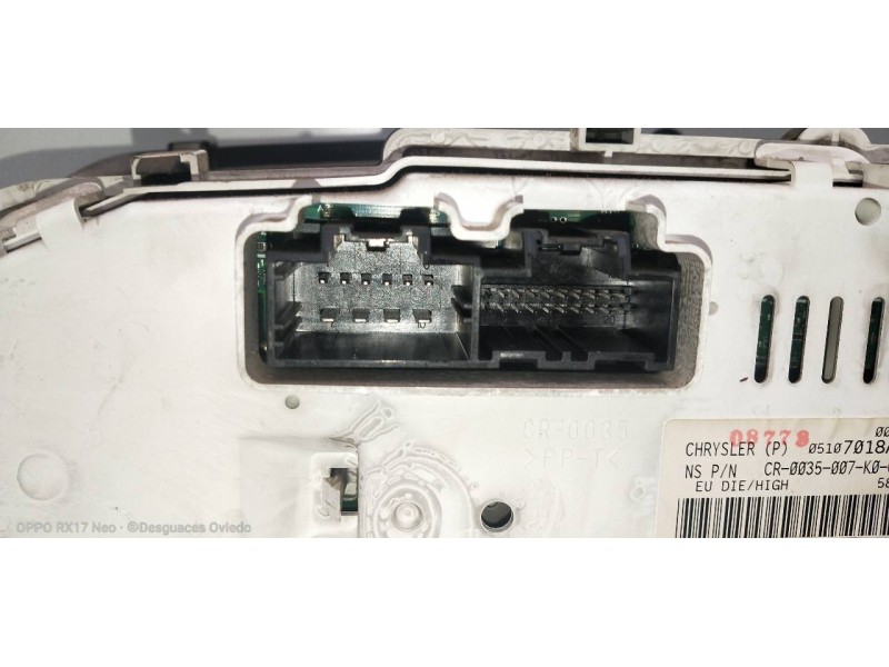 Recambio de cuadro instrumentos para jeep compass sport referencia OEM IAM 05107018AE CR0035007K0CE 