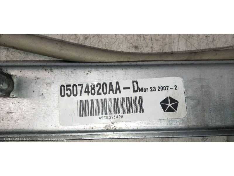 Recambio de elevalunas delantero derecho para jeep compass sport referencia OEM IAM 05074820AA  