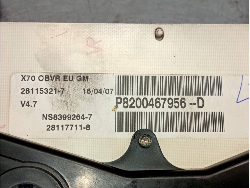 Recambio de cuadro instrumentos para opel movano (2004 =>) furgón largo techo sobreelevado l3h3 3.5t referencia OEM IAM   
