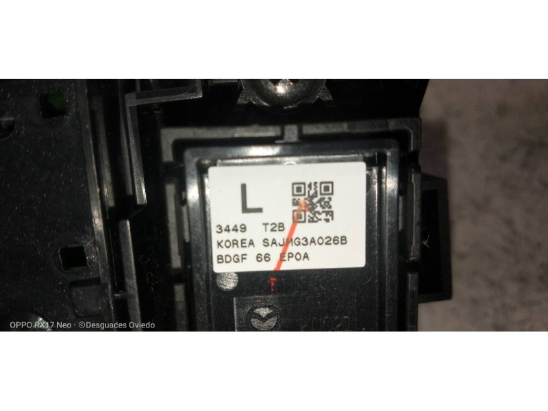 Recambio de mando multifuncion para mazda 3 berlina (bp) evolution referencia OEM IAM BDGF66CM0 3449T2B SAJMC2A028C SAJMG3A026B 