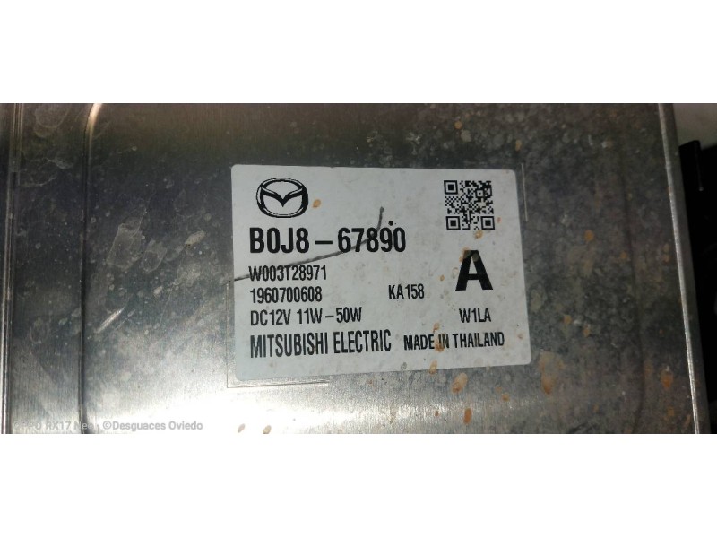 Recambio de faro derecho para mazda 3 berlina (bp) evolution referencia OEM IAM B0J867890 W003T28971 