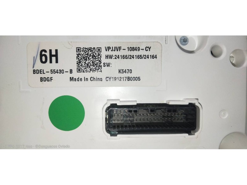 Recambio de cuadro instrumentos para mazda 3 berlina (bp) evolution referencia OEM IAM BDEL55430B VPJJVF10849CY K5470 