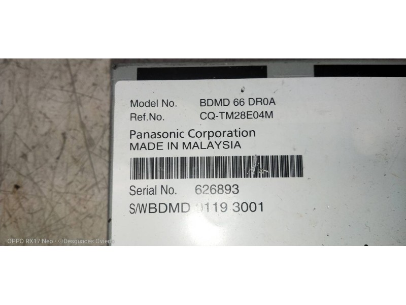 Recambio de modulo electronico para mazda 3 berlina (bp) evolution referencia OEM IAM BDMD66DR0A CQTM28E04M KA300 