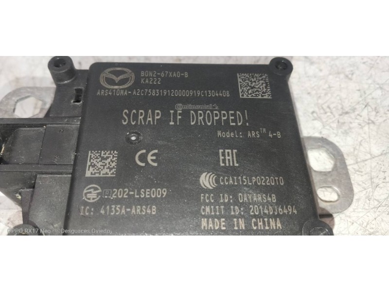 Recambio de modulo electronico para mazda 3 berlina (bp) evolution referencia OEM IAM B0N267XA0B KA222 