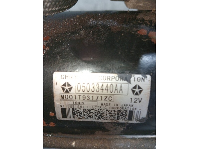 Recambio de motor arranque para jeep compass sport referencia OEM IAM 05033440AA M001T93171ZC 