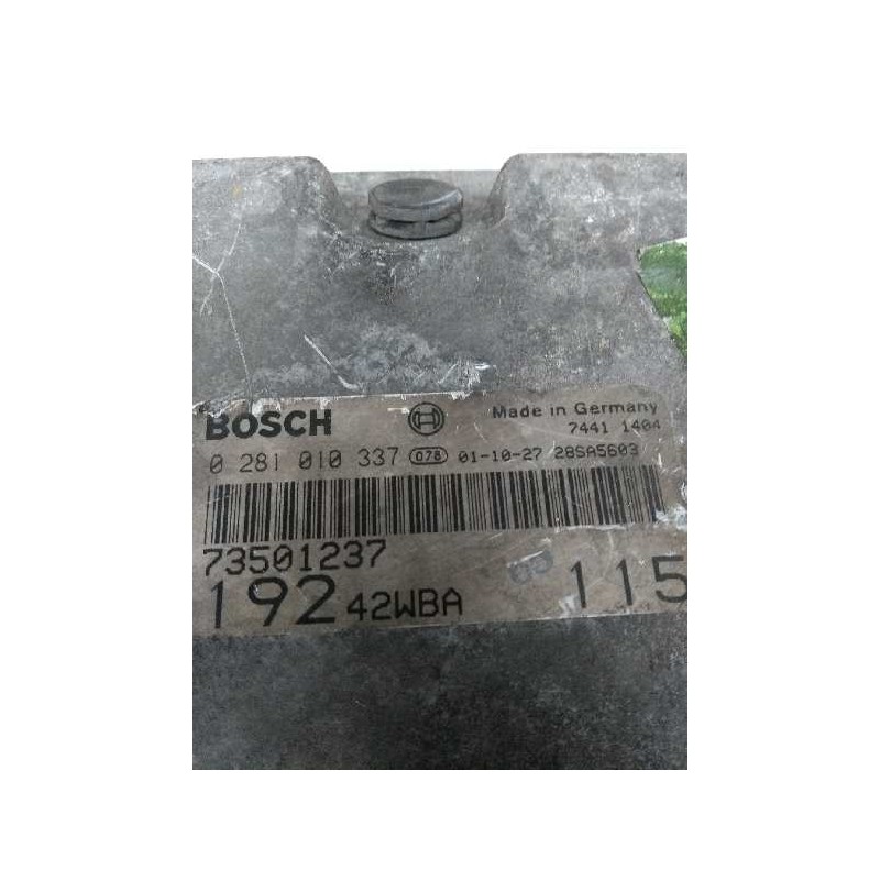 Recambio de centralita motor uce para fiat stilo (192) 1.9 jtd cat referencia OEM IAM 0281010337 73501237 19242WBA115