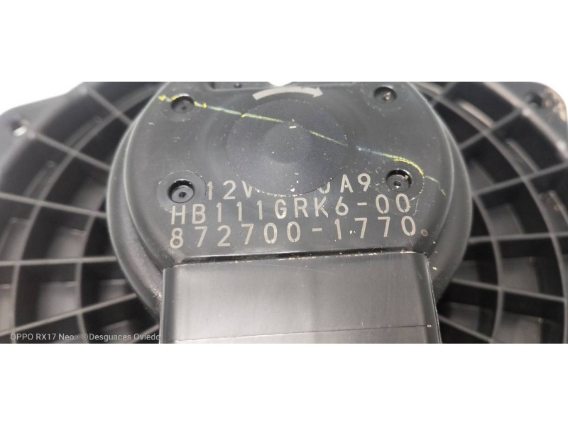 Recambio de motor calefaccion para mazda 3 berlina (bp) evolution referencia OEM IAM 8727001770 HB111GRK600 