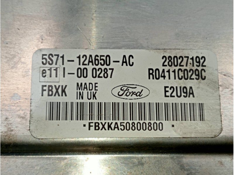Recambio de centralita motor uce para ford mondeo berlina (ge) ambiente (06.2003) (d) referencia OEM IAM 5S7112A650AC 28027192 R