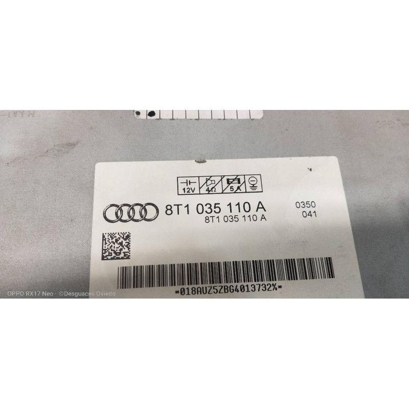 Recambio de sistema audio / radio cd para audi a5 coupe (8t) 3.0 tdi quattro referencia OEM IAM   