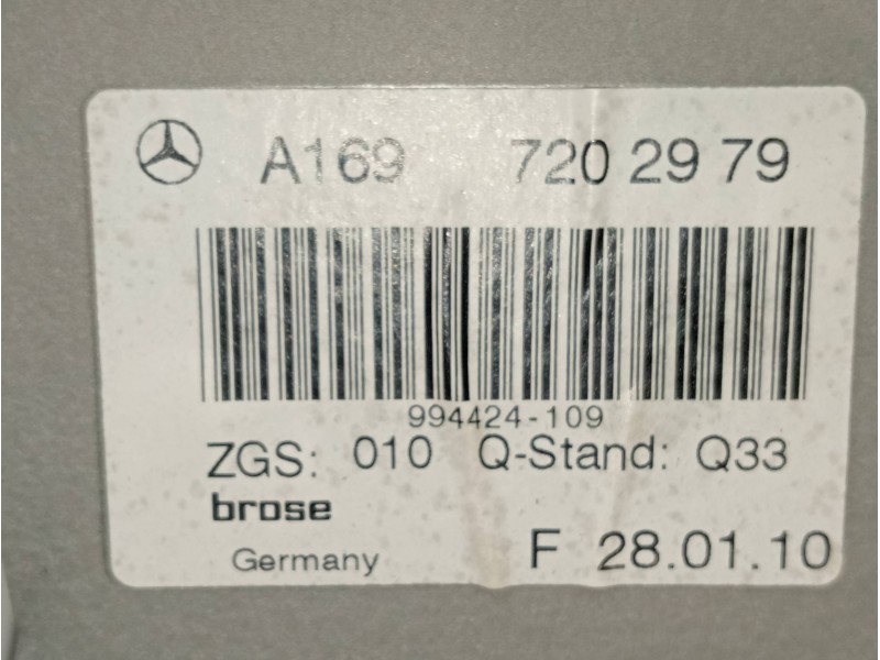 Recambio de elevalunas delantero izquierdo para mercedes clase b (w245) 200 cdi special edition (245.208) referencia OEM IAM A16