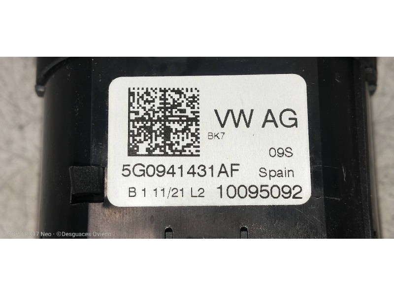 Recambio de mando luces para seat ibiza (kj1) style go referencia OEM IAM 5G0941431AF  