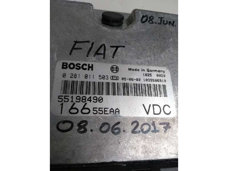 Recambio de centralita motor uce para fiat marea berlina (185) referencia OEM IAM 0281011503 55198490 16655EAAVDC Recambio de centralita motor uce para fiat marea berlina (185) referencia OEM IAM 0281011503 55198490 16655EAAVDC