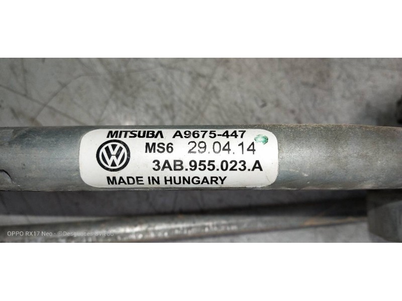 Recambio de motor limpia delantero para volkswagen passat variant (365) advance bluemotion referencia OEM IAM 3AB955419A 3AB9550