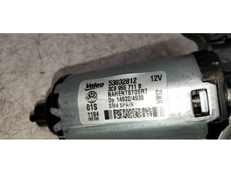 Recambio de motor limpia trasero para volkswagen passat variant (365) advance bluemotion referencia OEM IAM 3C9955711B 53032812 