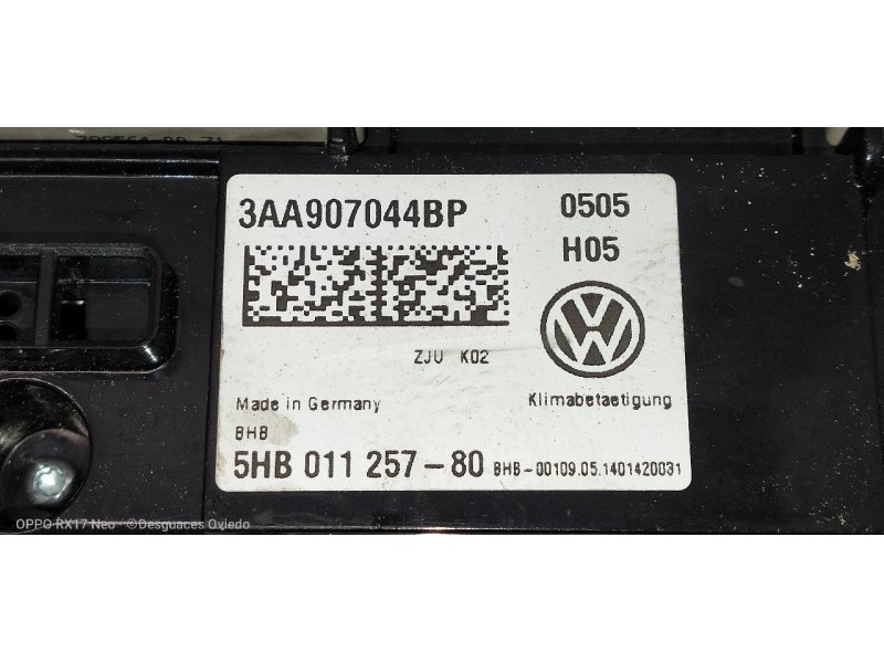 Recambio de mando calefaccion / aire acondicionado para volkswagen passat variant (365) advance bluemotion referencia OEM IAM 3A