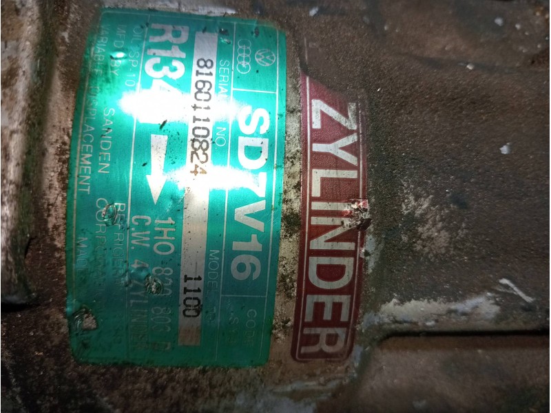 Recambio de compresor aire acondicionado para seat ibiza (6k) gt referencia OEM IAM SD7V161100 1H0820803D 8160110824