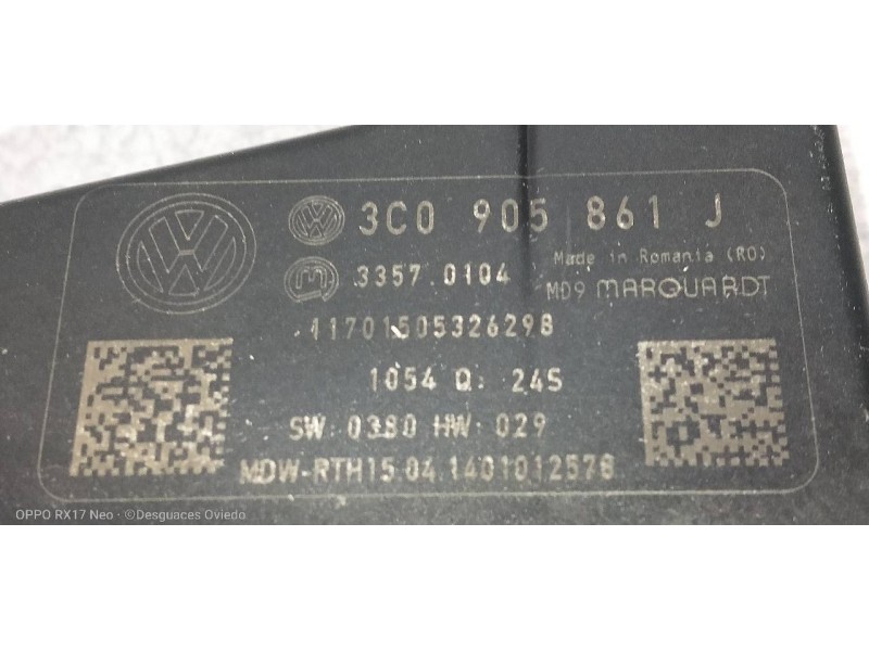Recambio de modulo electronico para volkswagen passat variant (365) advance bluemotion referencia OEM IAM 3C0905861J  