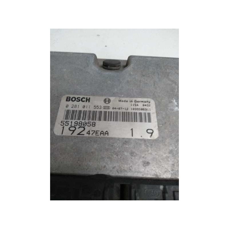 Recambio de centralita motor uce para fiat stilo (192) 1.9 jtd cat referencia OEM IAM 0281011553 55198058 19247EAA19