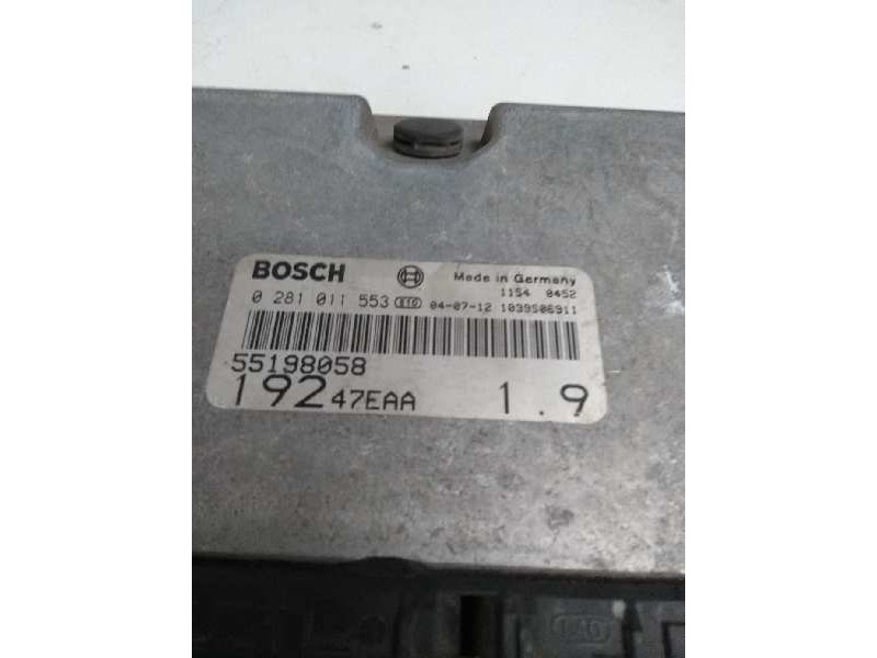 Recambio de centralita motor uce para fiat stilo (192) 1.9 jtd cat referencia OEM IAM 0281011553 55198058 19247EAA19