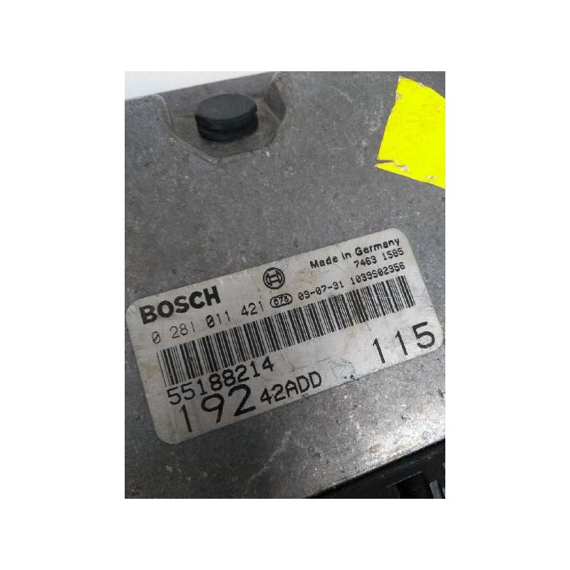 Recambio de centralita motor uce para fiat stilo (192) 1.9 jtd cat referencia OEM IAM 0281011421 55188214 19242ADD115