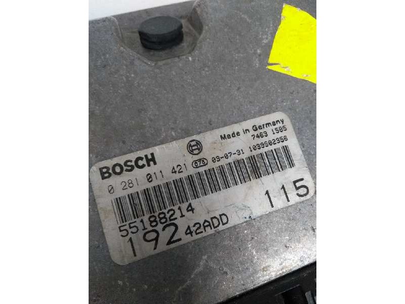 Recambio de centralita motor uce para fiat stilo (192) 1.9 jtd cat referencia OEM IAM 0281011421 55188214 19242ADD115