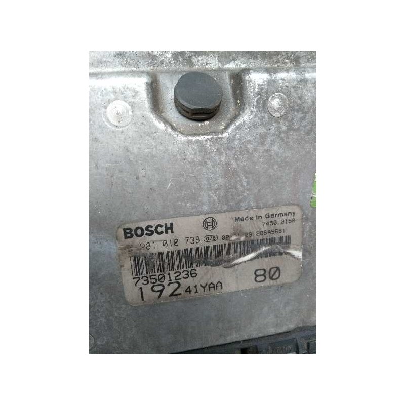 Recambio de centralita motor uce para fiat stilo (192) 1.9 jtd cat referencia OEM IAM 0281010738 73501236 19241YAA80