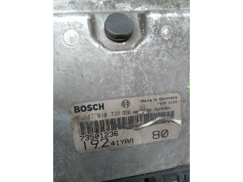 Recambio de centralita motor uce para fiat stilo (192) 1.9 jtd cat referencia OEM IAM 0281010738 73501236 19241YAA80