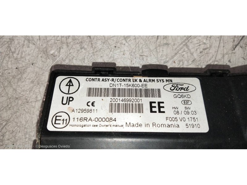 Recambio de modulo electronico para ford fiesta (ccn) trend referencia OEM IAM DN1T15K600EE F005V01751 