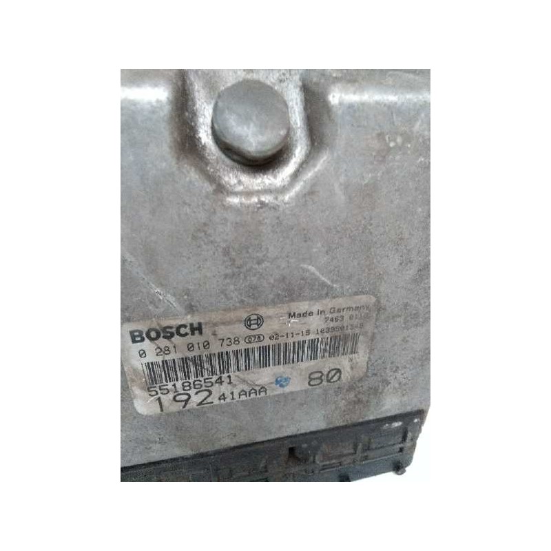 Recambio de centralita motor uce para fiat stilo (192) 1.9 jtd cat referencia OEM IAM 0281010738 55186541 19241AAA80