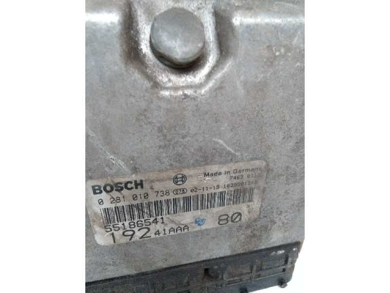 Recambio de centralita motor uce para fiat stilo (192) 1.9 jtd cat referencia OEM IAM 0281010738 55186541 19241AAA80