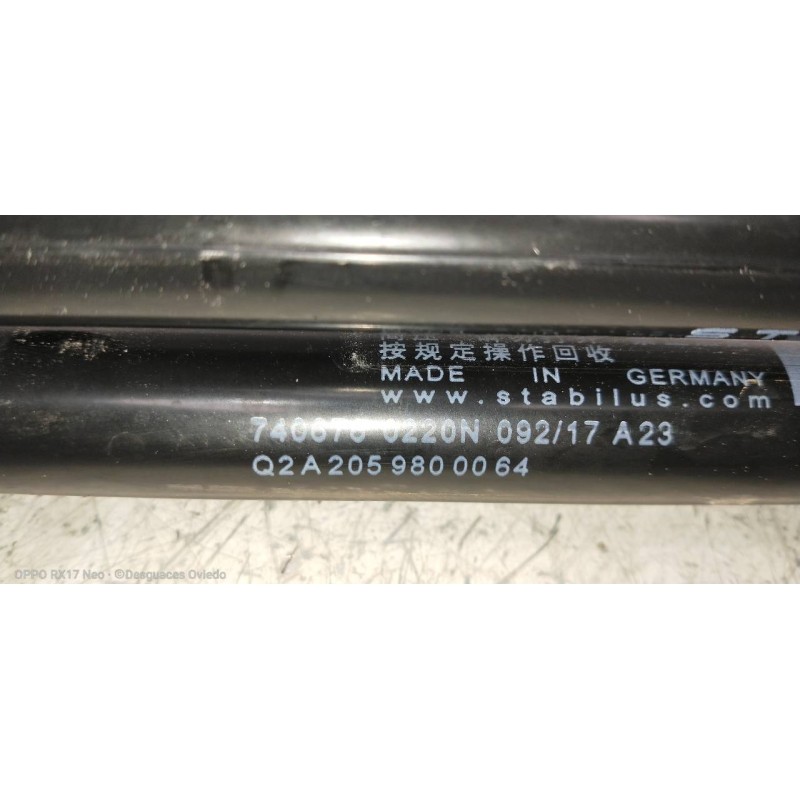 Recambio de amortiguadores capo para mercedes clase c (w205) familiar c 220 t cdi bluetec (205.204) referencia OEM IAM A20598000