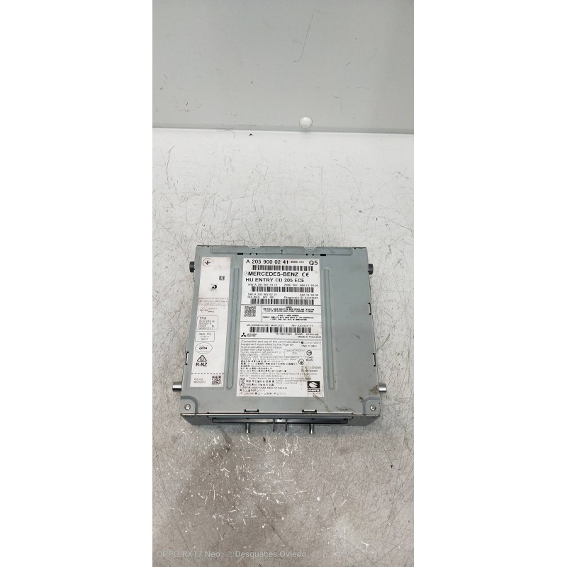 Recambio de sistema navegacion gps para mercedes clase c (w205) familiar c 220 t cdi bluetec (205.204) referencia OEM IAM A20590