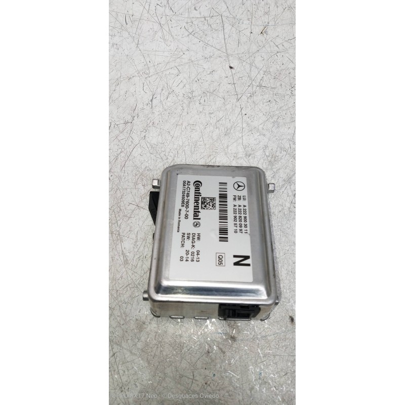 Recambio de modulo electronico para mercedes clase c (w205) familiar c 220 t cdi bluetec (205.204) referencia OEM IAM A222900301