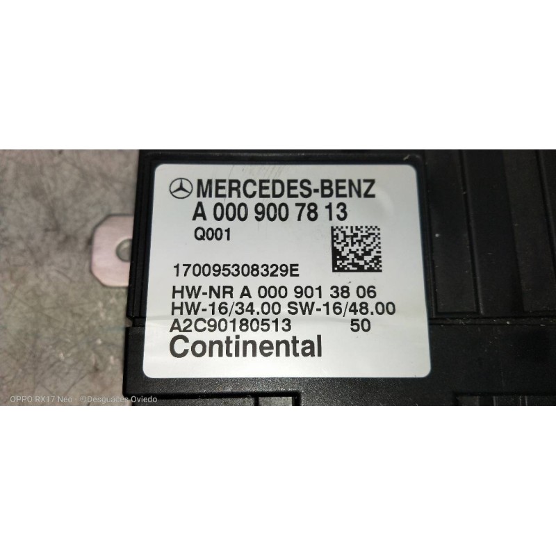 Recambio de modulo electronico para mercedes clase c (w205) familiar c 220 t cdi bluetec (205.204) referencia OEM IAM A000900781