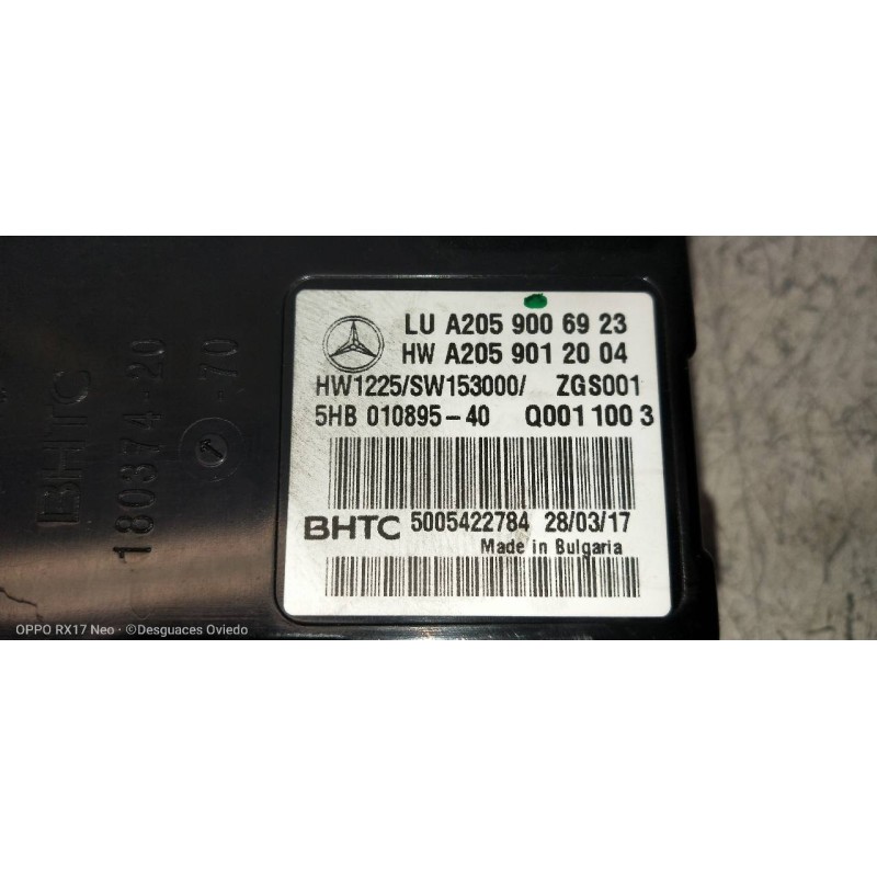 Recambio de modulo electronico para mercedes clase c (w205) familiar c 220 t cdi bluetec (205.204) referencia OEM IAM A205900692