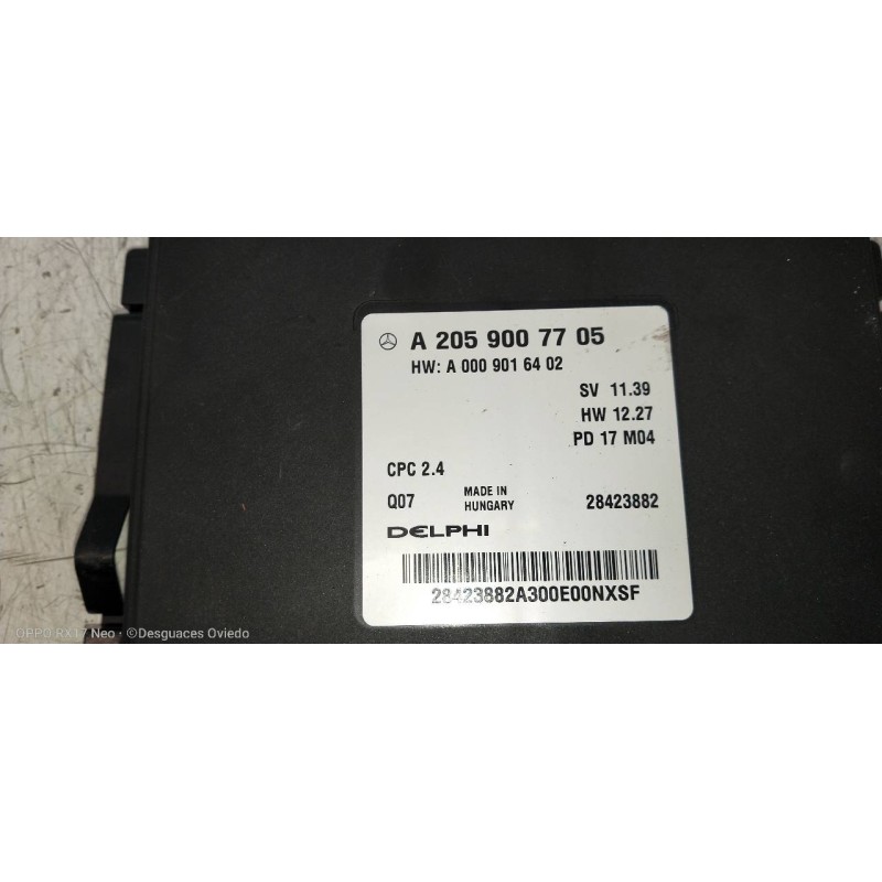 Recambio de modulo electronico para mercedes clase c (w205) familiar c 220 t cdi bluetec (205.204) referencia OEM IAM A205900770