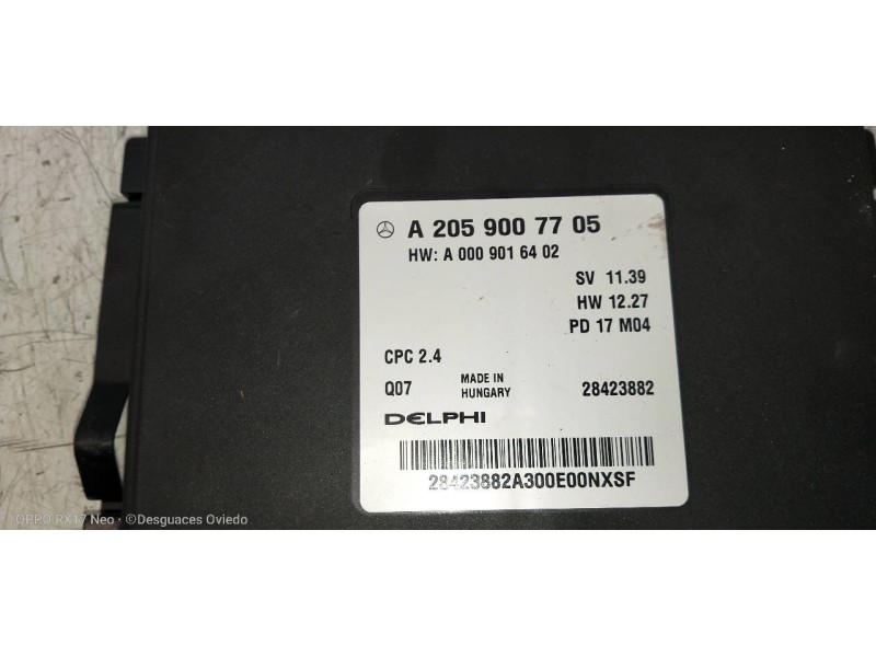 Recambio de modulo electronico para mercedes clase c (w205) familiar c 220 t cdi bluetec (205.204) referencia OEM IAM A205900770