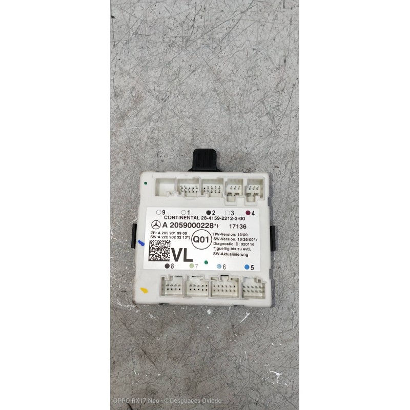 Recambio de modulo electronico para mercedes clase c (w205) familiar c 220 t cdi bluetec (205.204) referencia OEM IAM A205900022