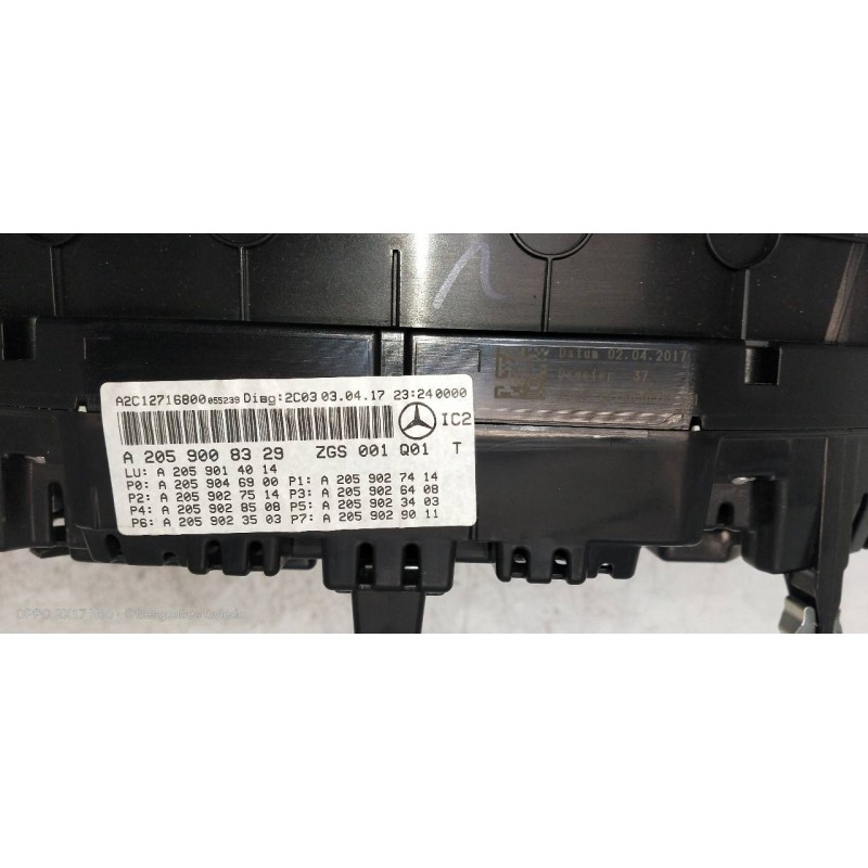 Recambio de cuadro instrumentos para mercedes clase c (w205) familiar c 220 t cdi bluetec (205.204) referencia OEM IAM A20590083