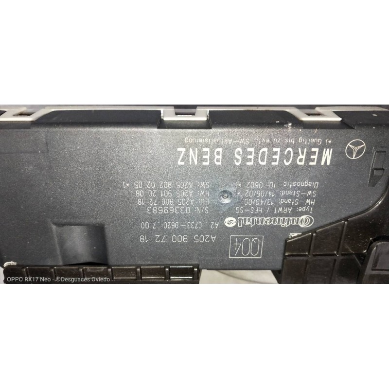 Recambio de modulo electronico para mercedes clase c (w205) familiar c 220 t cdi bluetec (205.204) referencia OEM IAM A205900721