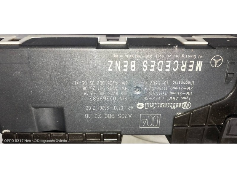 Recambio de modulo electronico para mercedes clase c (w205) familiar c 220 t cdi bluetec (205.204) referencia OEM IAM A205900721