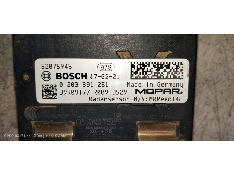 Recambio de modulo electronico para fiat tipo ii (357) fam lounge referencia OEM IAM 0203301251 52075945 