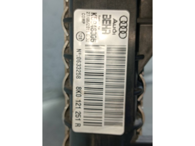 Recambio de radiador agua para audi a5 sportback (8t) 2.0 tdi (105kw) referencia OEM IAM 8K0121251R  