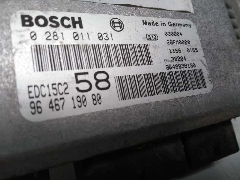 Recambio de centralita motor uce para fiat ulysse (179) 2.0 16v jtd cat referencia OEM IAM 0281011031 9646719080 58