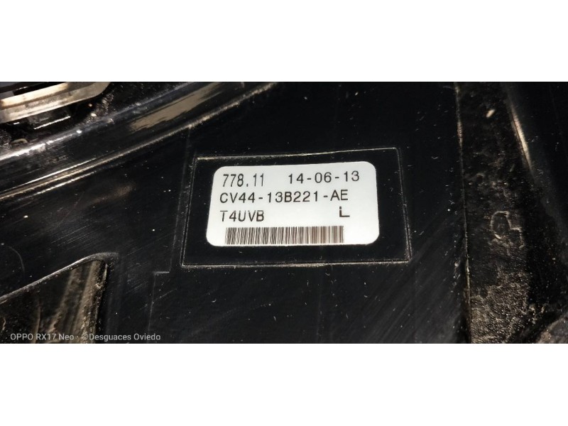 Recambio de faro antiniebla izquierdo para ford kuga (cbs) titanium referencia OEM IAM CV4413B221AE  